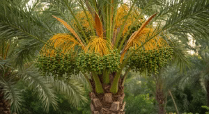 Medjool Date Palm Fruiting