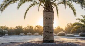 Medjool Date Palm Tree from Cold Weather