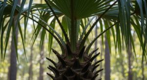 Needle Palm Tree Unique